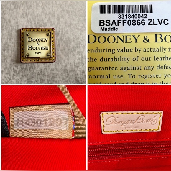 Dooney and Bourke Maddie saffiano leather shoulder bag-blush - Picture 6 of 8